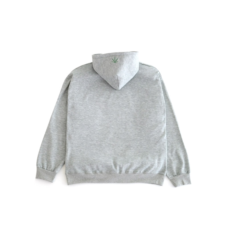 MHD172 Small weed Hoodie GRAY